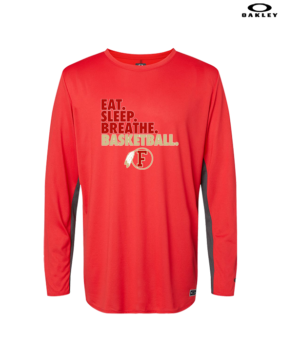 Fallbrook HS Girls Basketball Eat Sleep - Mens Oakley Longsleeve