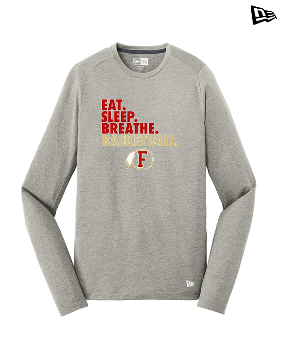 Fallbrook HS Girls Basketball Eat Sleep - New Era Performance Long Sleeve