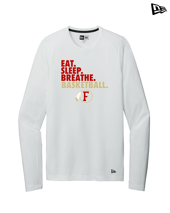 Fallbrook HS Girls Basketball Eat Sleep - New Era Performance Long Sleeve