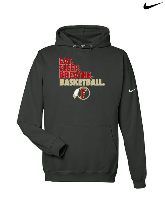 Fallbrook HS Girls Basketball Eat Sleep - Nike Club Fleece Hoodie