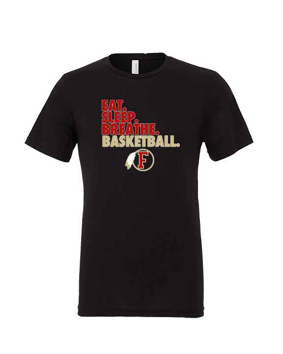 Fallbrook HS Girls Basketball Eat Sleep - Tri-Blend Shirt