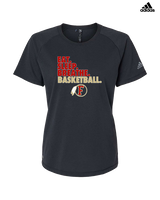 Fallbrook HS Girls Basketball Eat Sleep - Womens Adidas Performance Shirt