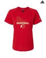 Fallbrook HS Girls Basketball Eat Sleep - Womens Adidas Performance Shirt