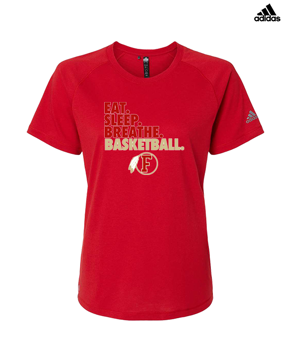 Fallbrook HS Girls Basketball Eat Sleep - Womens Adidas Performance Shirt