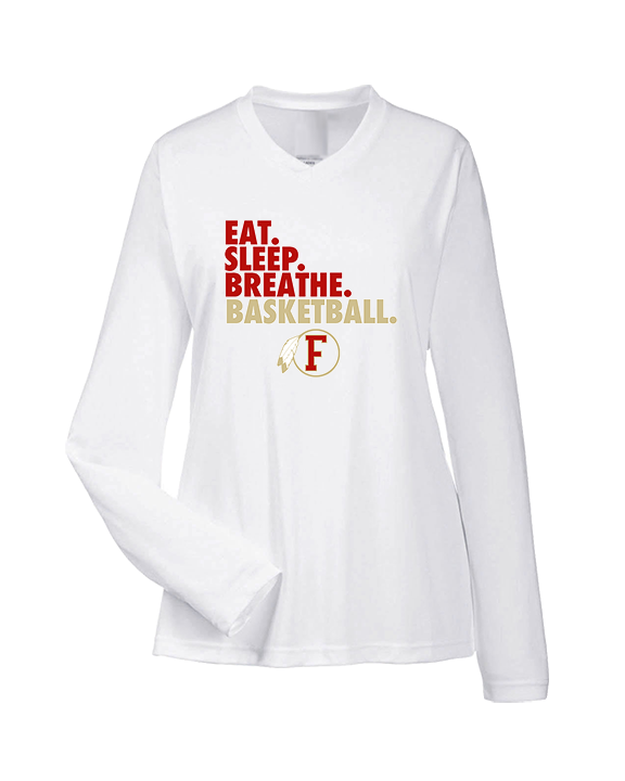 Fallbrook HS Girls Basketball Eat Sleep - Womens Performance Longsleeve