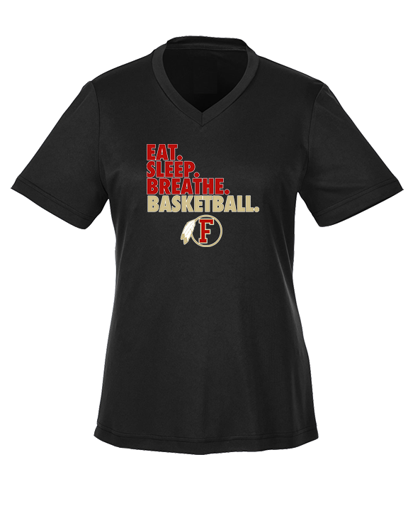 Fallbrook HS Girls Basketball Eat Sleep - Womens Performance Shirt