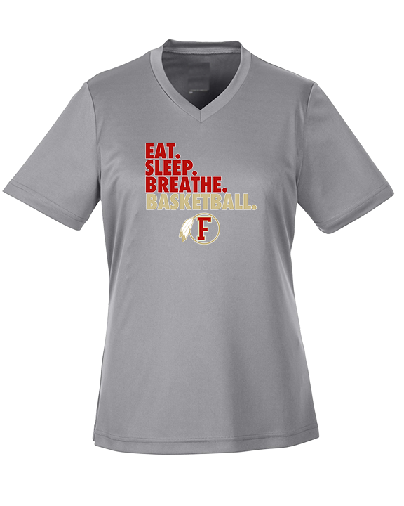 Fallbrook HS Girls Basketball Eat Sleep - Womens Performance Shirt