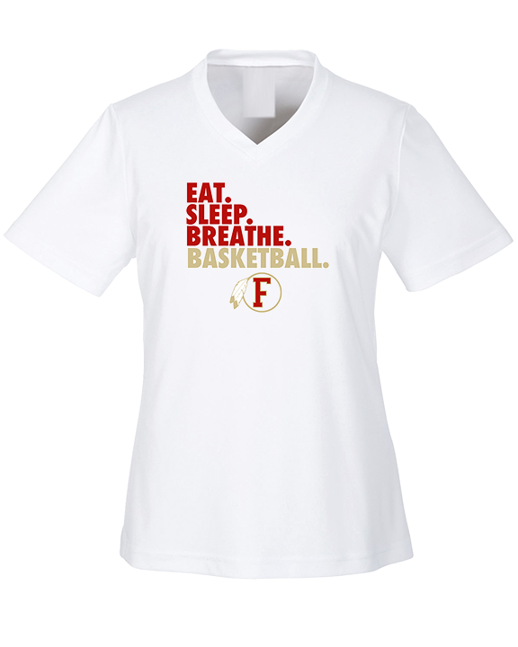 Fallbrook HS Girls Basketball Eat Sleep - Womens Performance Shirt