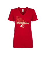 Fallbrook HS Girls Basketball Eat Sleep - Womens Vneck