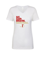 Fallbrook HS Girls Basketball Eat Sleep - Womens Vneck
