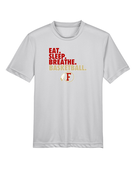 Fallbrook HS Girls Basketball Eat Sleep - Youth Performance Shirt