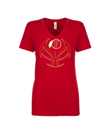 Fallbrook HS Girls Basketball Full Ball - Womens Vneck