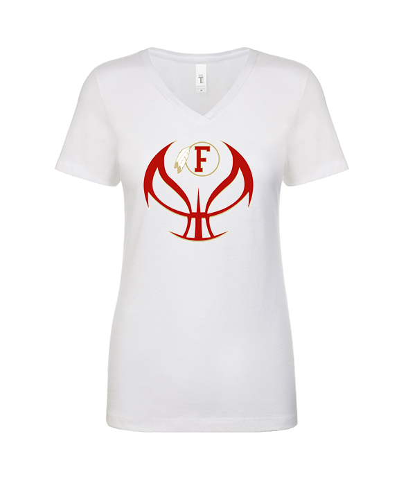 Fallbrook HS Girls Basketball Full Ball - Womens Vneck