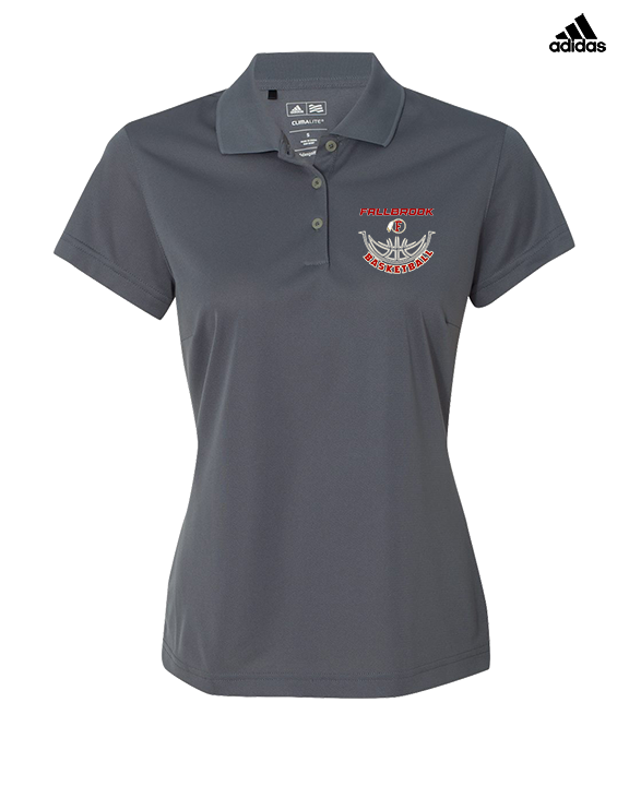 Fallbrook HS Girls Basketball Outline - Adidas Womens Polo