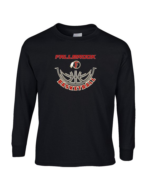 Fallbrook HS Girls Basketball Outline - Cotton Longsleeve