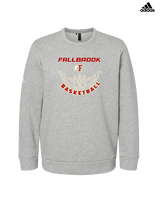 Fallbrook HS Girls Basketball Outline - Mens Adidas Crewneck