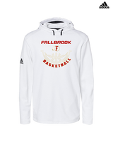 Fallbrook HS Girls Basketball Outline - Mens Adidas Hoodie