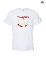 Fallbrook HS Girls Basketball Outline - Mens Adidas Performance Shirt