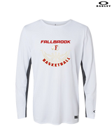 Fallbrook HS Girls Basketball Outline - Mens Oakley Longsleeve