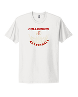 Fallbrook HS Girls Basketball Outline - Mens Select Cotton T-Shirt