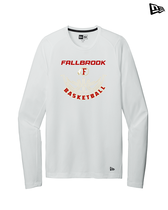 Fallbrook HS Girls Basketball Outline - New Era Performance Long Sleeve