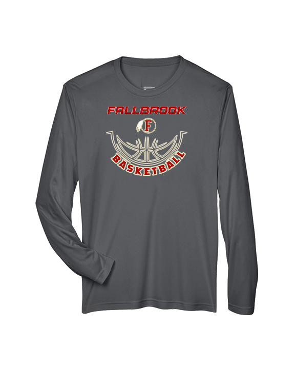 Fallbrook HS Girls Basketball Outline - Performance Longsleeve