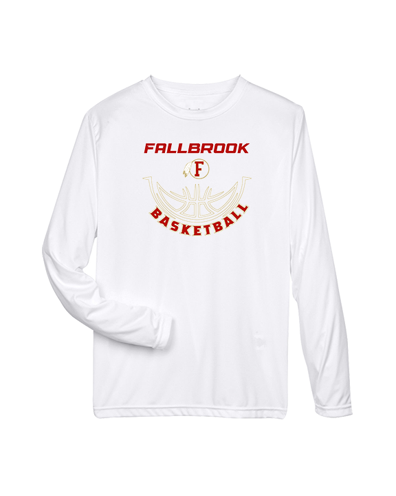 Fallbrook HS Girls Basketball Outline - Performance Longsleeve