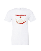 Fallbrook HS Girls Basketball Outline - Tri-Blend Shirt