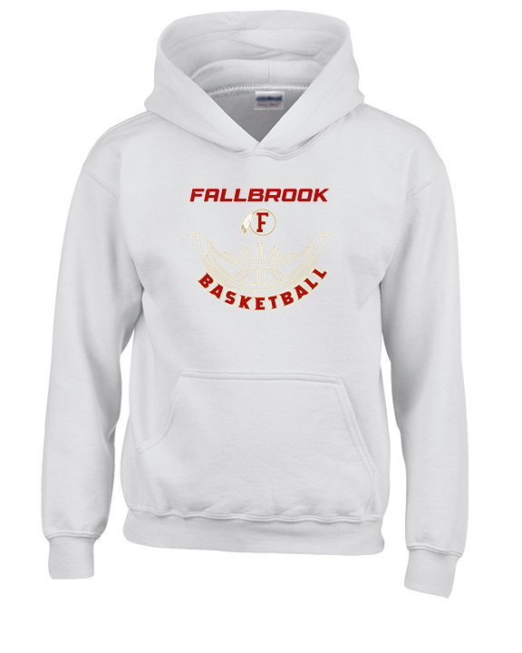 Fallbrook HS Girls Basketball Outline - Unisex Hoodie