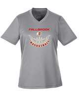 Fallbrook HS Girls Basketball Outline - Womens Performance Shirt