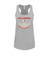 Fallbrook HS Girls Basketball Outline - Womens Tank Top