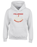 Fallbrook HS Girls Basketball Outline - Youth Hoodie