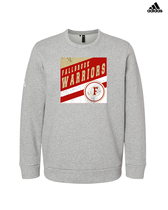 Fallbrook HS Girls Basketball Square - Mens Adidas Crewneck