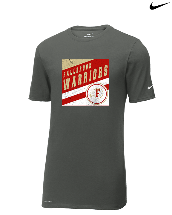 Fallbrook HS Girls Basketball Square - Mens Nike Cotton Poly Tee