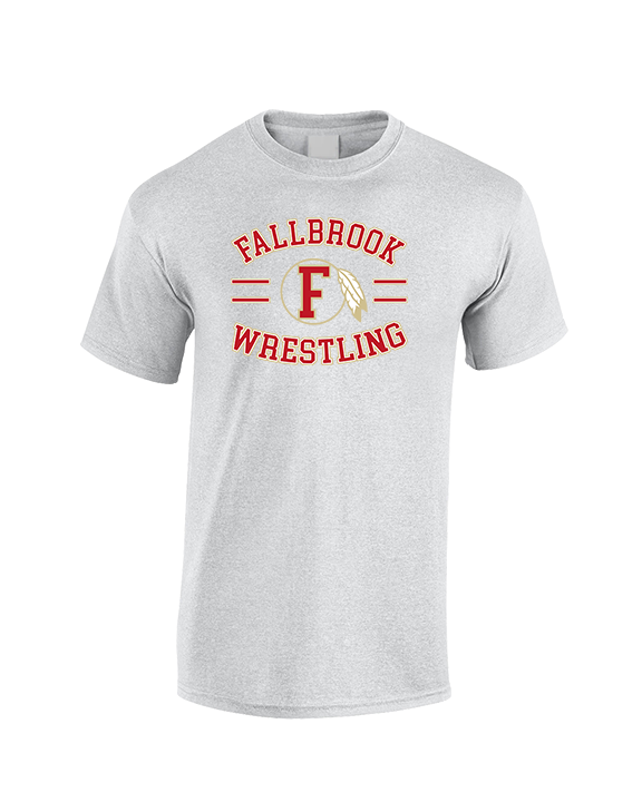 Fallbrook HS Wrestling Curve - Cotton T-Shirt