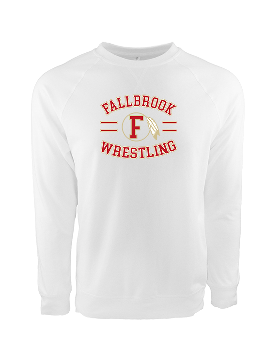 Fallbrook HS Wrestling Curve - Crewneck Sweatshirt
