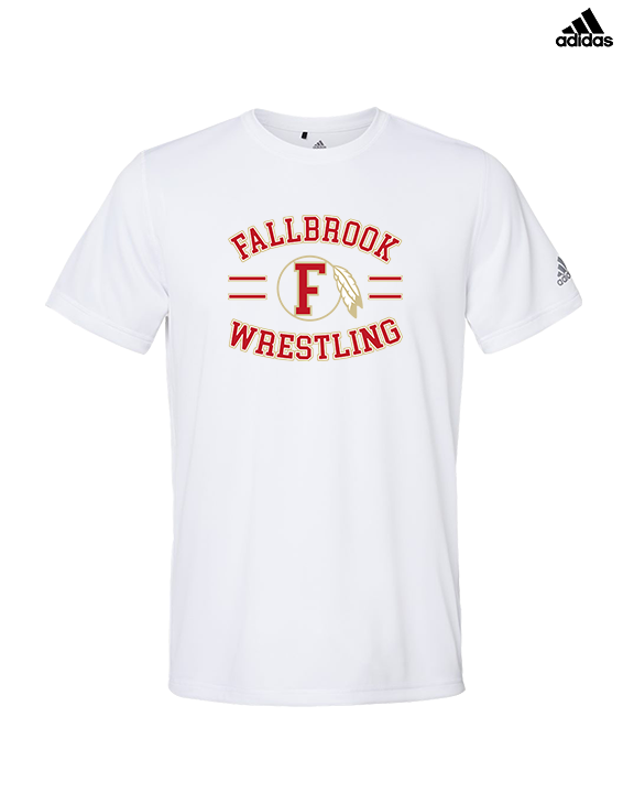 Fallbrook HS Wrestling Curve - Mens Adidas Performance Shirt