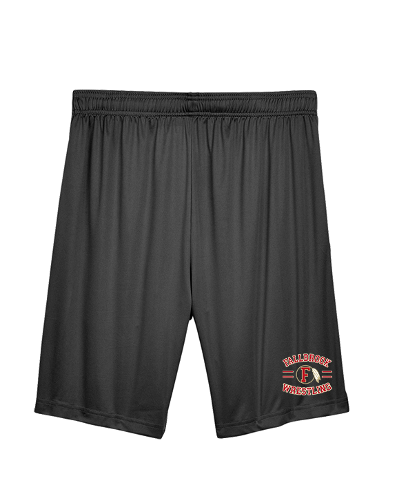 Fallbrook HS Wrestling Curve - Mens Training Shorts with Pockets