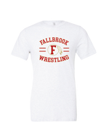 Fallbrook HS Wrestling Curve - Tri-Blend Shirt