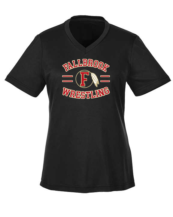 Fallbrook HS Wrestling Curve - Womens Performance Shirt