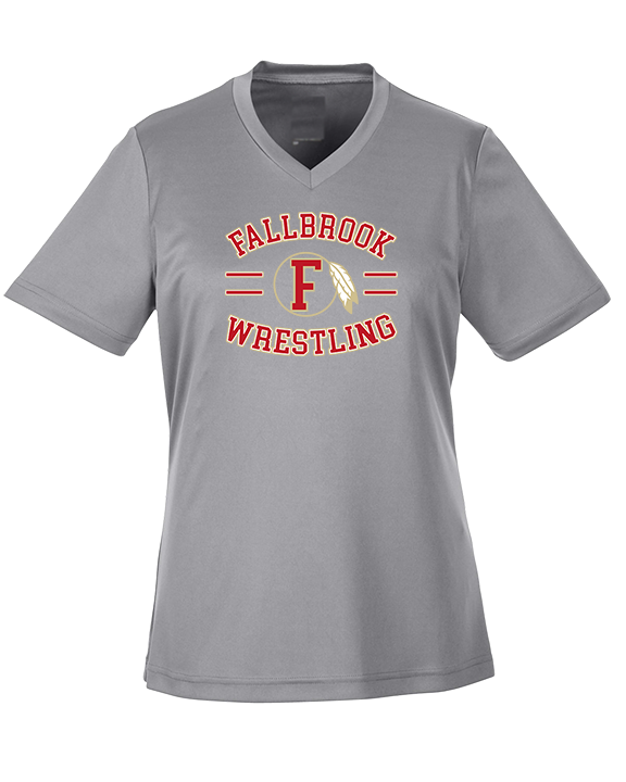 Fallbrook HS Wrestling Curve - Womens Performance Shirt