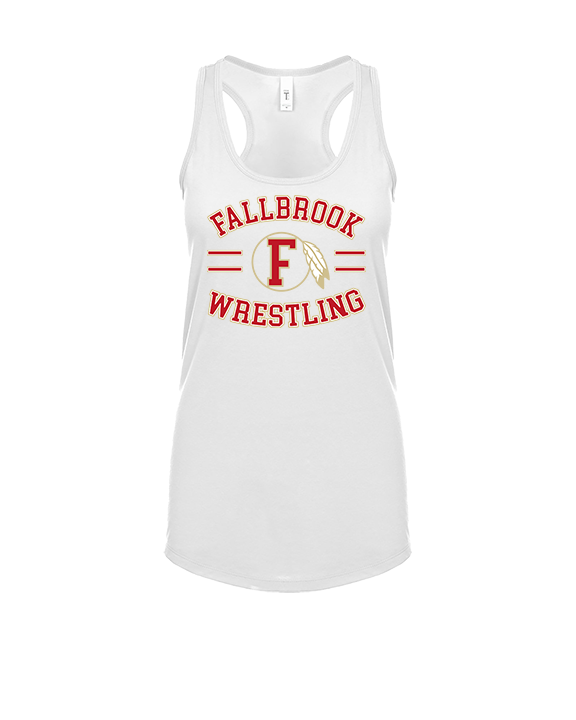 Fallbrook HS Wrestling Curve - Womens Tank Top