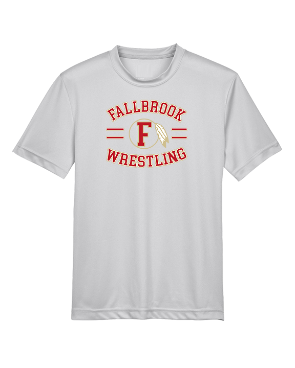 Fallbrook HS Wrestling Curve - Youth Performance Shirt