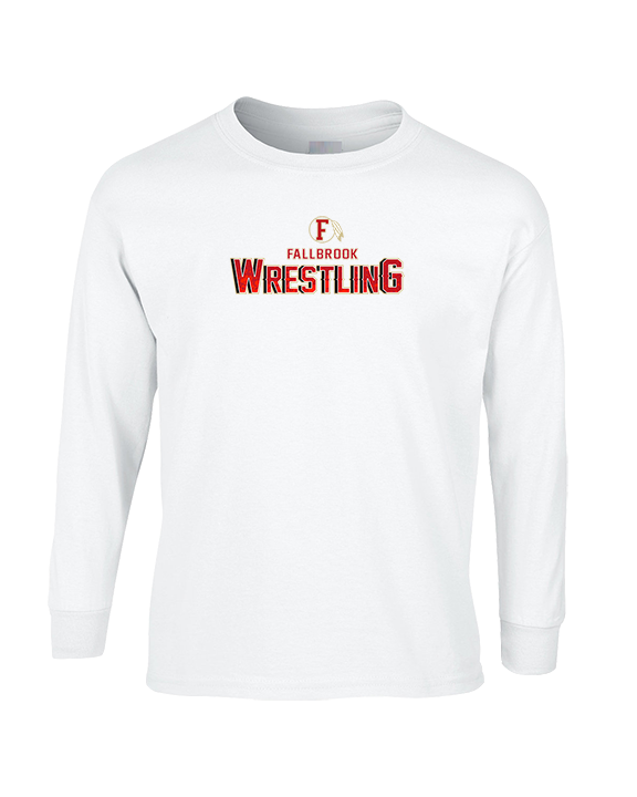 Fallbrook HS Wrestling Logo - Cotton Longsleeve