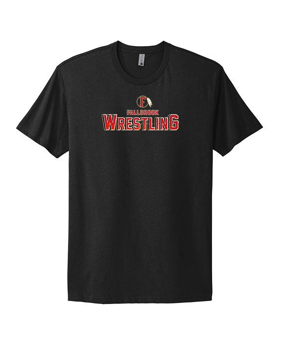 Fallbrook HS Wrestling Logo - Mens Select Cotton T-Shirt