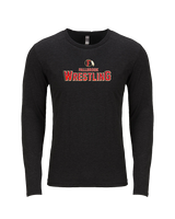 Fallbrook HS Wrestling Logo - Tri-Blend Long Sleeve