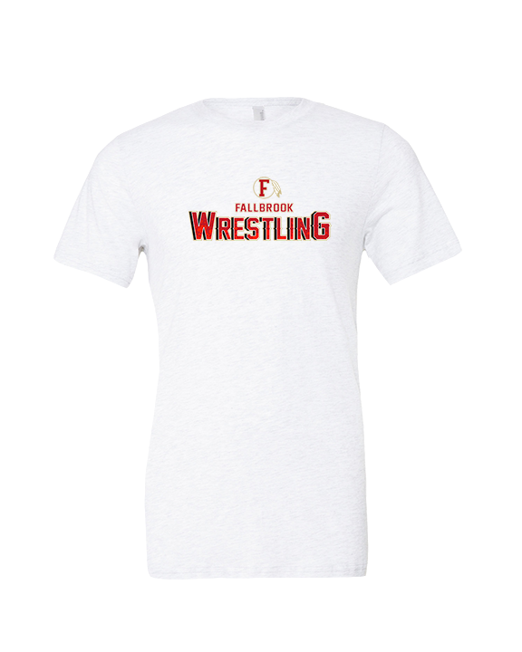 Fallbrook HS Wrestling Logo - Tri-Blend Shirt