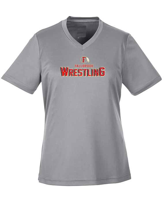 Fallbrook HS Wrestling Logo - Womens Performance Shirt