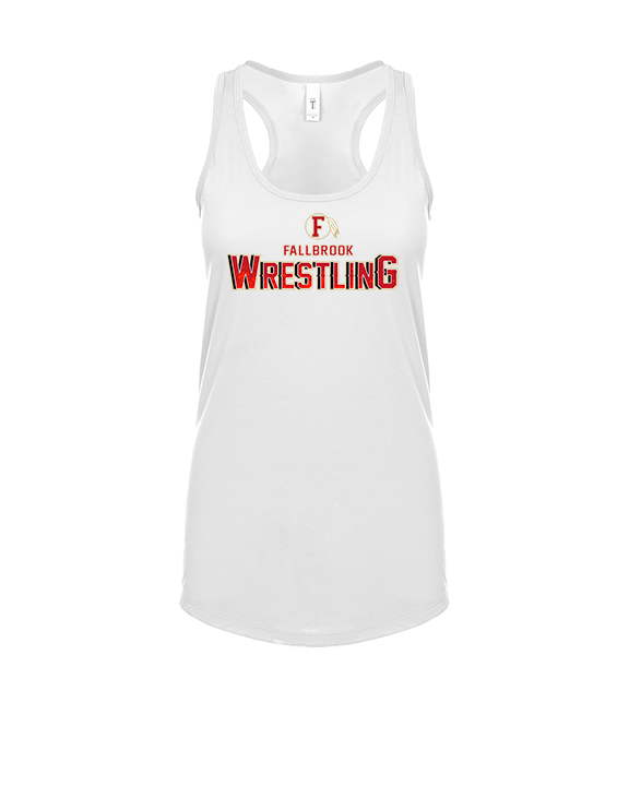 Fallbrook HS Wrestling Logo - Womens Tank Top