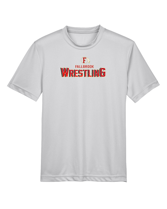 Fallbrook HS Wrestling Logo - Youth Performance Shirt